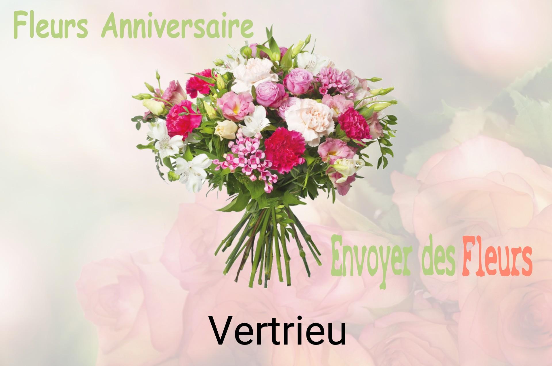 Bouquet de fleurs d’anniversaire livré à Vertrieu