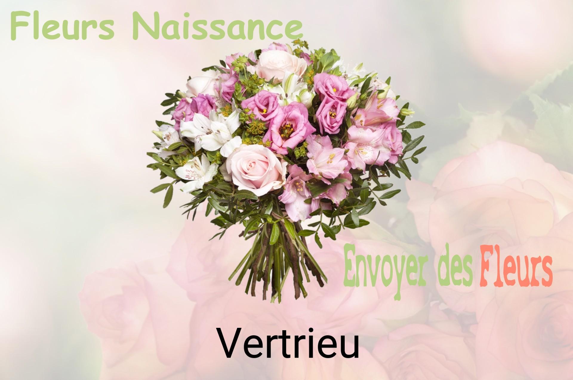 Bouquet de fleurs de naissance livré à Vertrieu